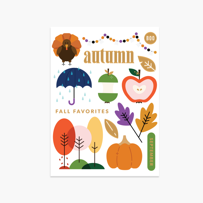 Autumnal Rub-ons
